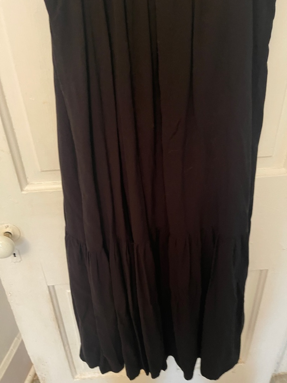Black Spaghetti-Strap Women’s Midi Dress - Picture 4 of 6